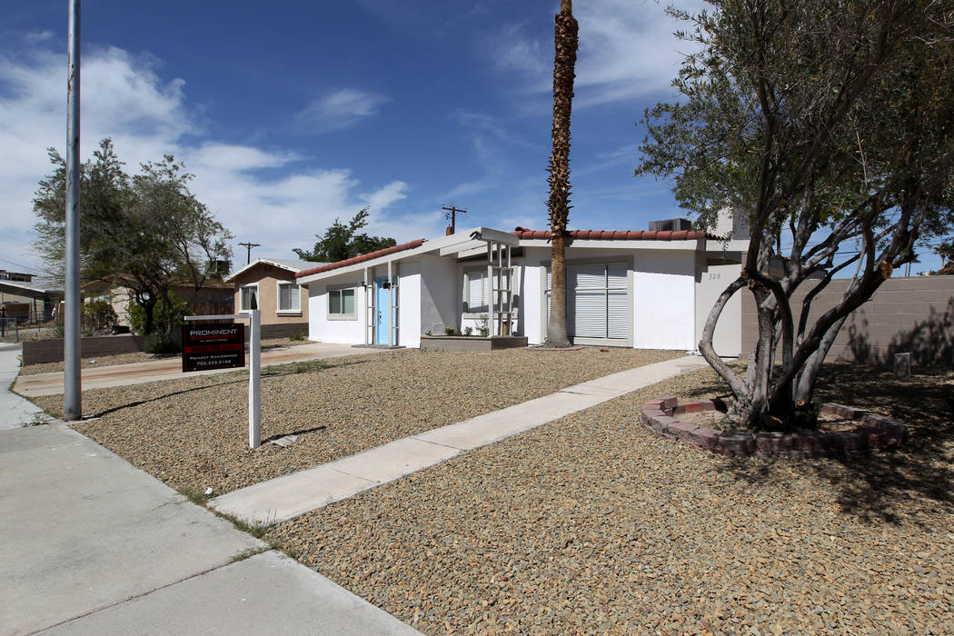 A house at 328 Xavier St. in Las Vegas near Alta Drive and Jones Boulevard is for sale Wednesday, April 18, 2018. K.M. Cannon Las Vegas Review-Journal @KMCannonPhoto