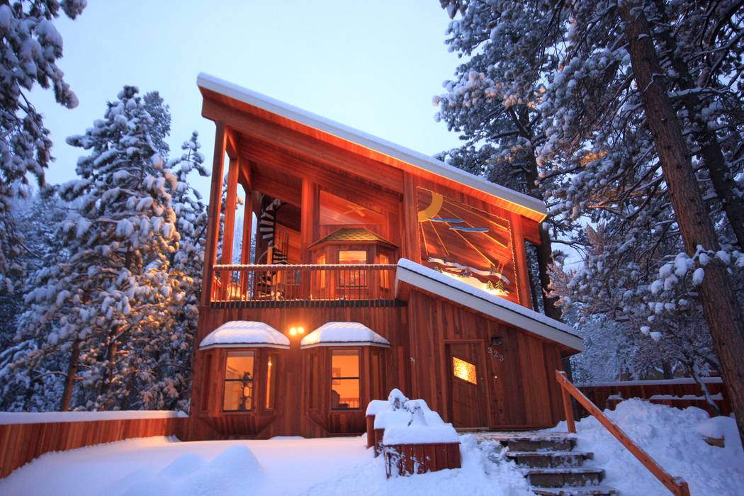 The home in winter. (Mt. Charleston Realty Inc.)