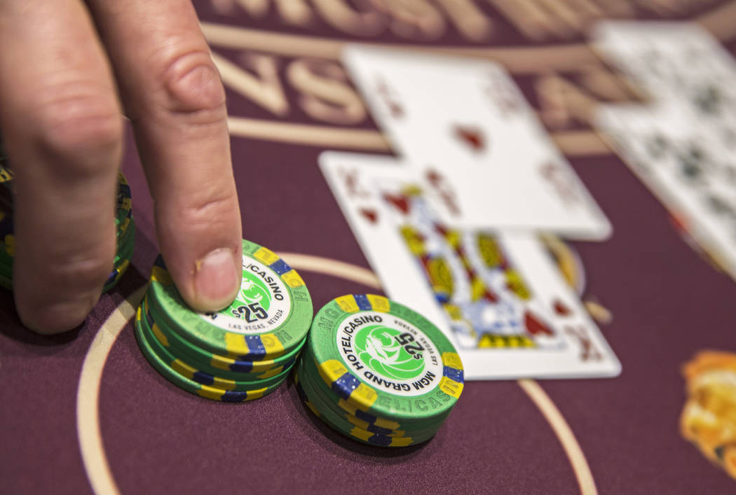 Blackjack is dealt at the MGM Grand hotel-casino on Thursday, April 19, 2018, in Las Vegas. Benjamin Hager Las Vegas Review-Journal @benjaminhphoto