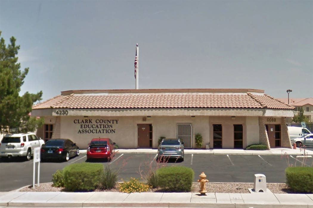 The Clark County Education Association building is shown in a screenshot. (Google)