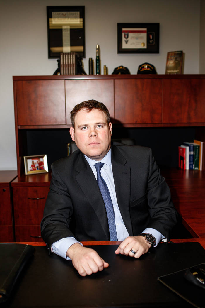 Attorney Craig W. Drummond, 38, inside his law firm office in Las Vegas, Thursday, Nov. 16, 2017. Joel Angel Juarez Las Vegas Review-Journal @jajuarezphoto