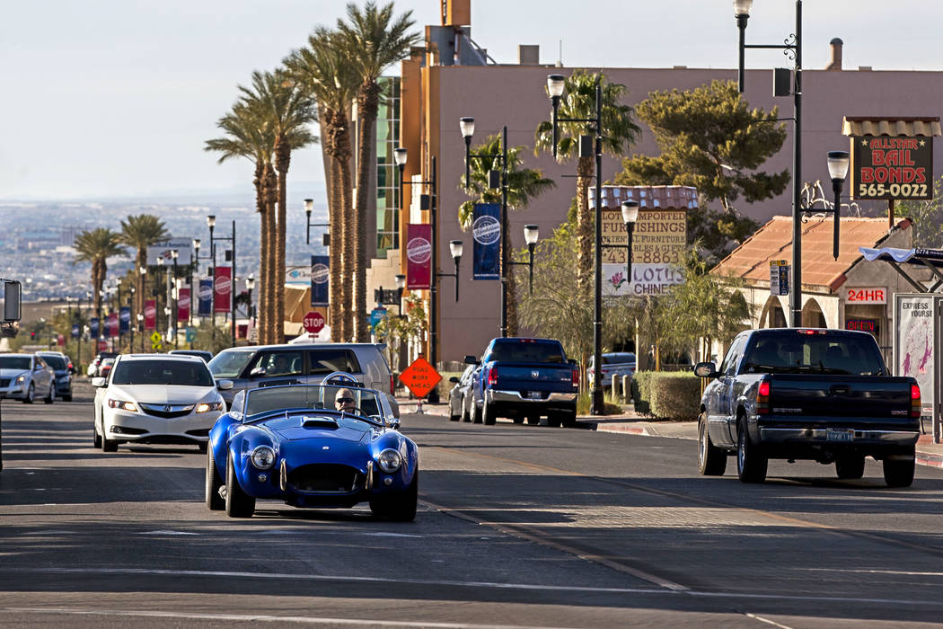 Cars drive up and down Water Street in Henderson on Friday, March 30, 2018.  Patrick Connolly Las Vegas Review-Journal @PConnPie