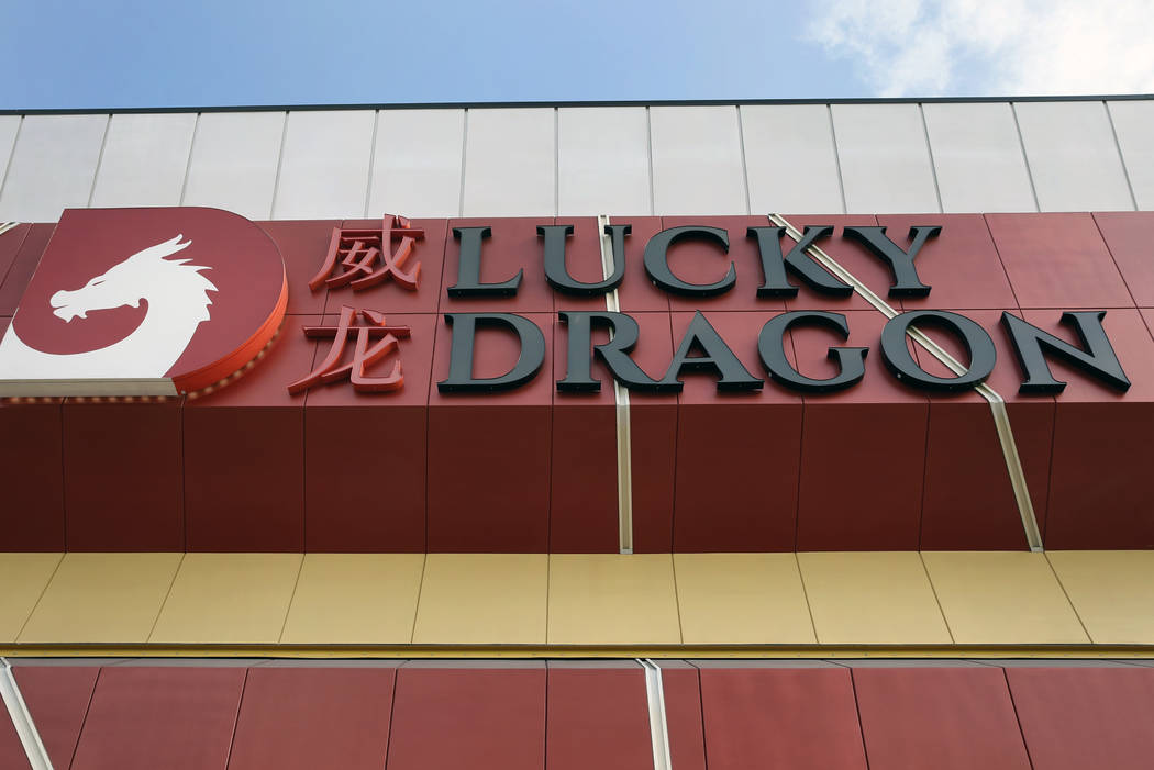 The exterior of Lucky Dragon, which shut down gaming and casino restaurant operations in early Jan., in Las Vegas on Monday, April 16, 2018. Bizuayehu Tesfaye/Las Vegas Review-Journal @bizutesfaye