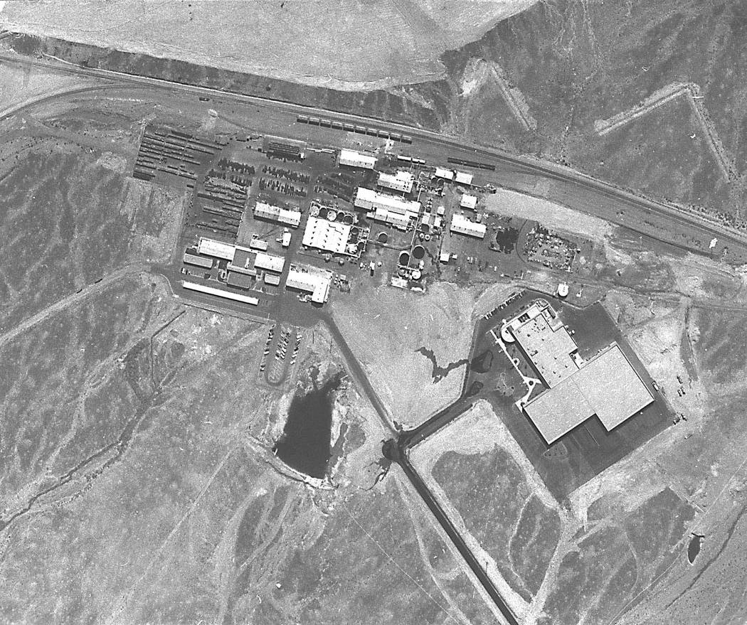 The PEPCON (Pacific Engineering & Production Co. of Nevada) facility in Henderson is shown in this aerial photograph sometime prior to the May 4, 1988 explosions. (Las Vegas Review-Journal archive)