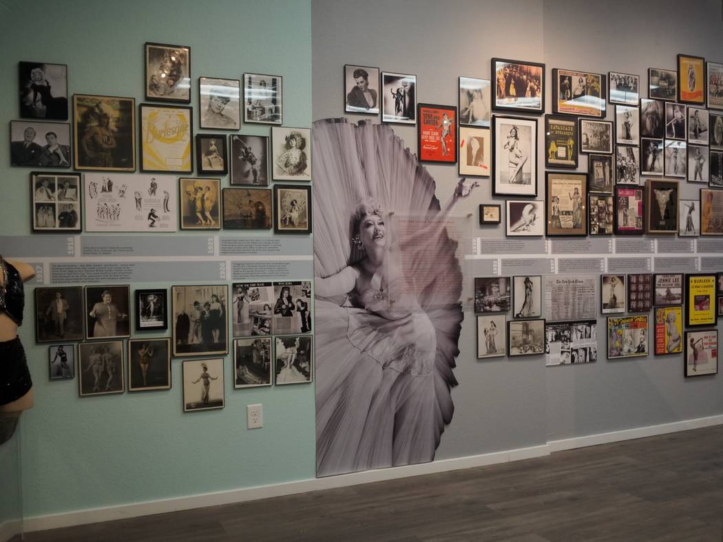 A look at the exhibit space at the Burlesque Hall of Fame, which celebrates its reopening on April 17, 2018. (Burlesque Hall of Fame)