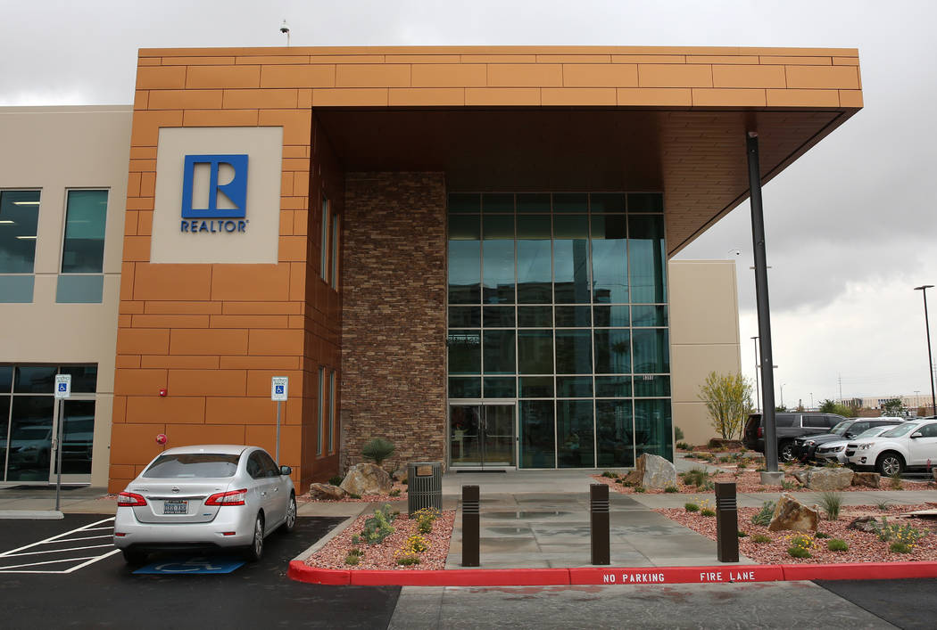 The exterior of the Greater Las Vegas Association of Realtors' new headquarters photographed on Wednesday, May 2, 2018, in Las Vegas. Bizuayehu Tesfaye/Las Vegas Review-Journal @bizutesfaye