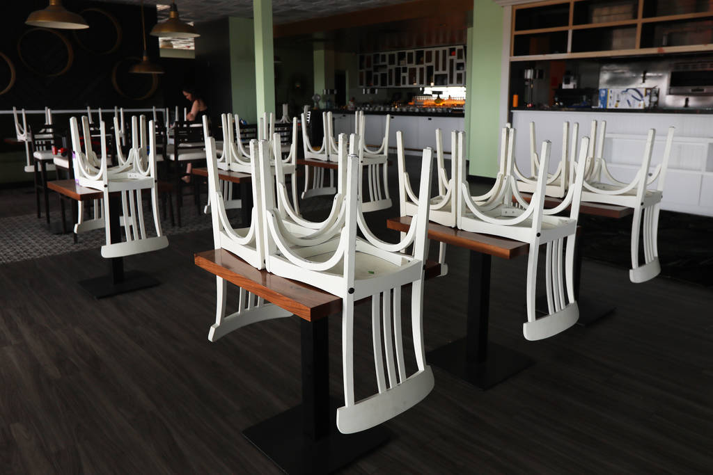 A view of a new breakfast and lunch spot called The Stove, which will offer a main dining room, a Coffee Chill room and a Twisted Tea Room, in Henderson, Nevada on Sunday, May 6, 2018. Andrea Corn ...
