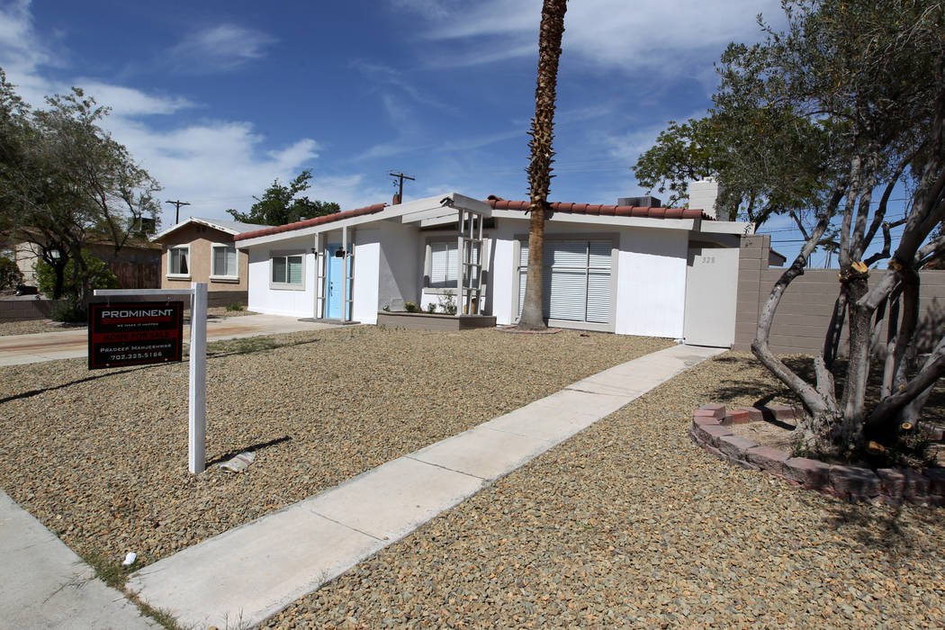 A house at 328 Xavier St. in Las Vegas near Alta Drive and Jones Boulevard is for sale Wednesday, April 18, 2018. K.M. Cannon Las Vegas Review-Journal @KMCannonPhoto
