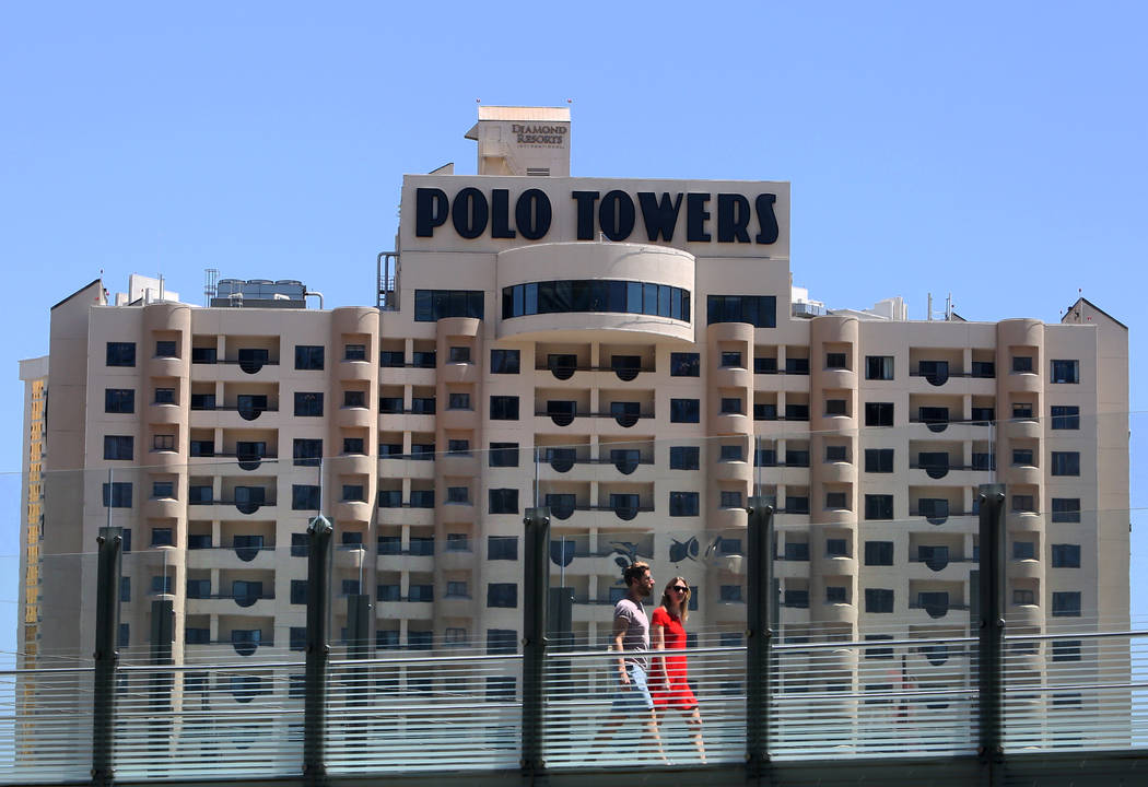 The exterior of Polo Towers at 3745 S. Las Vegas Blvd. photographed on Wednesday, May 9, 2018, in Las Vegas. Bizuayehu Tesfaye/Las Vegas Review-Journal @bizutesfaye