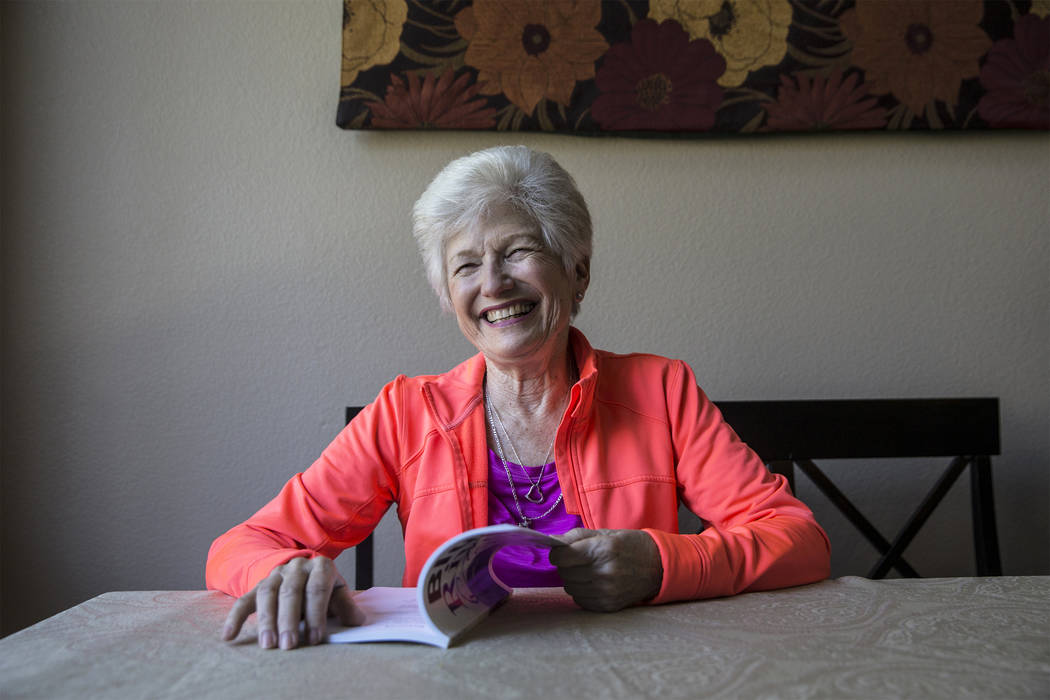 Writer/advocate Nancy Nelson, 74, was diagnosed with early-onset Alzheimer's disease in 2013 and attributes much of her continuing health to diet, exercise and a positive attitude. (Benjamin Hager ...
