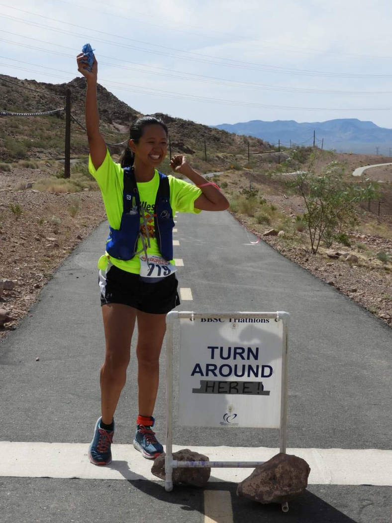 Terri Rupp, president of the National Federation of the Blind of Nevada, is training for the Rock 'n' Roll Marathon on the Strip. Achilles International assists visually impaired runners in their ...