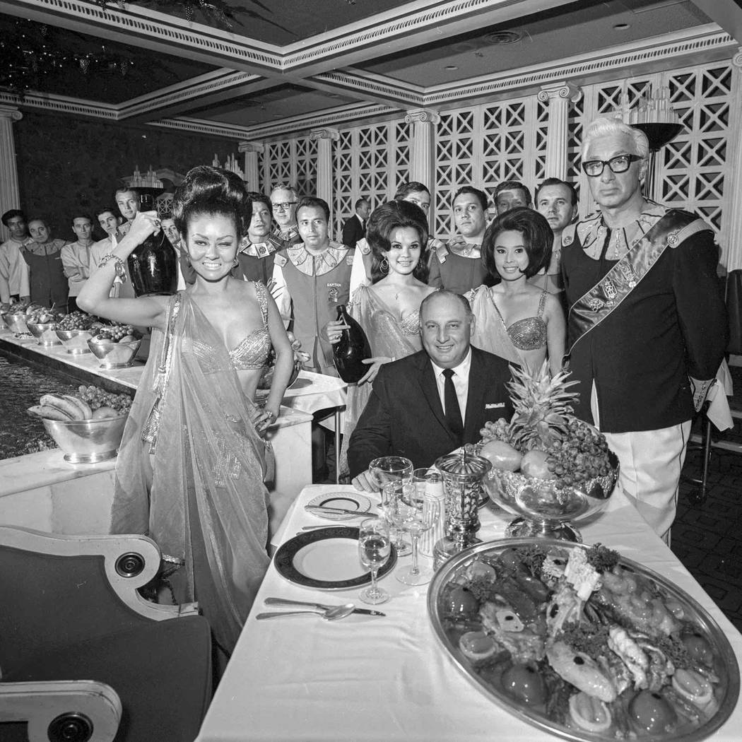 Jay Sarno at Bacchanal Room on Nov. 24, 1967, in Caesars Palace. (Las Vegas News Bureau)