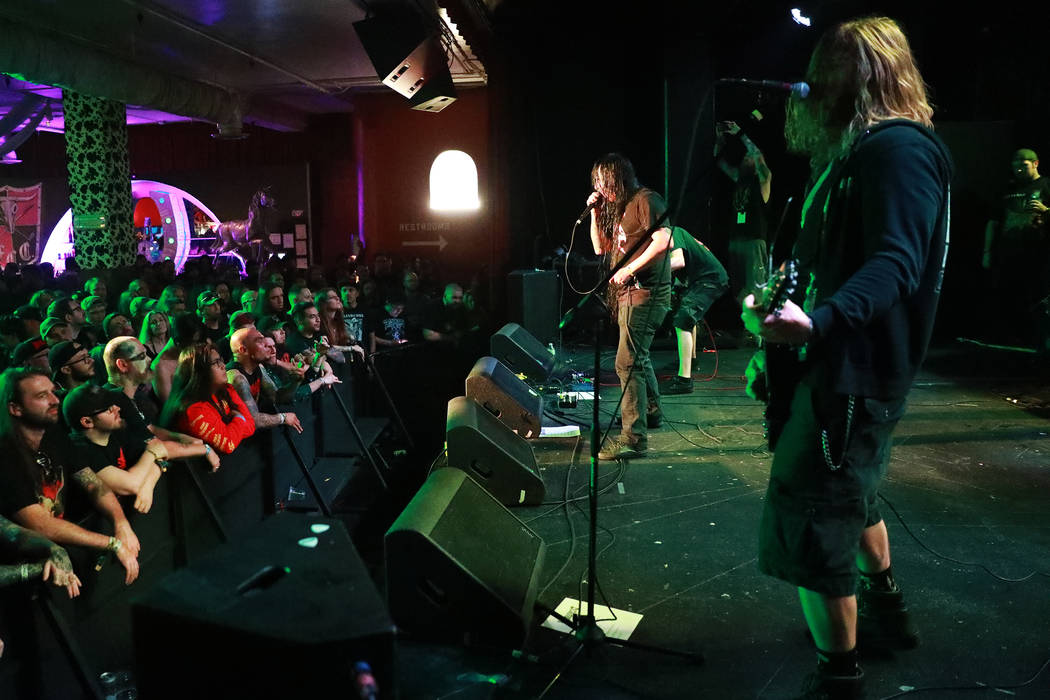 Devourment performs during the Las Vegas Death Fest at Fremont Country Club in Las Vegas on Saturday, May 12, 2018. The death metal festival featured 48 acts over three days. Andrea Cornejo Las Ve ...