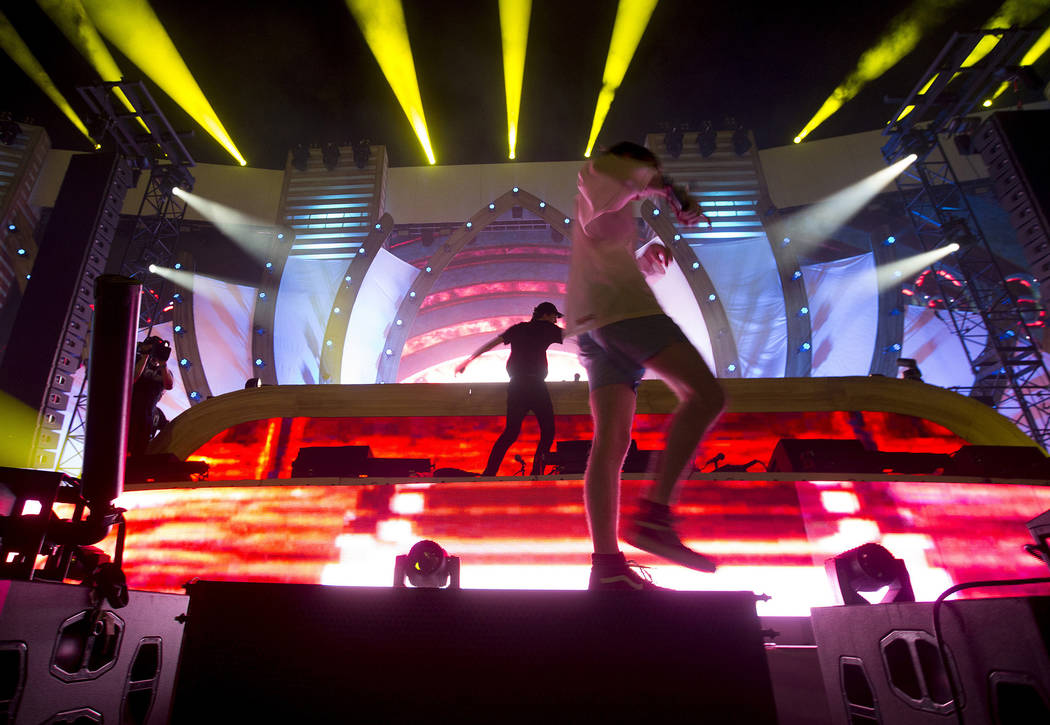 Lewis The Child performs a set at Cosmic Meadow on the second night of Electric Daisy Carnival at Las Vegas Motor Speedway on Saturday, June 17, 2017 in Las Vegas. Bridget Bennett Las Vegas Review ...