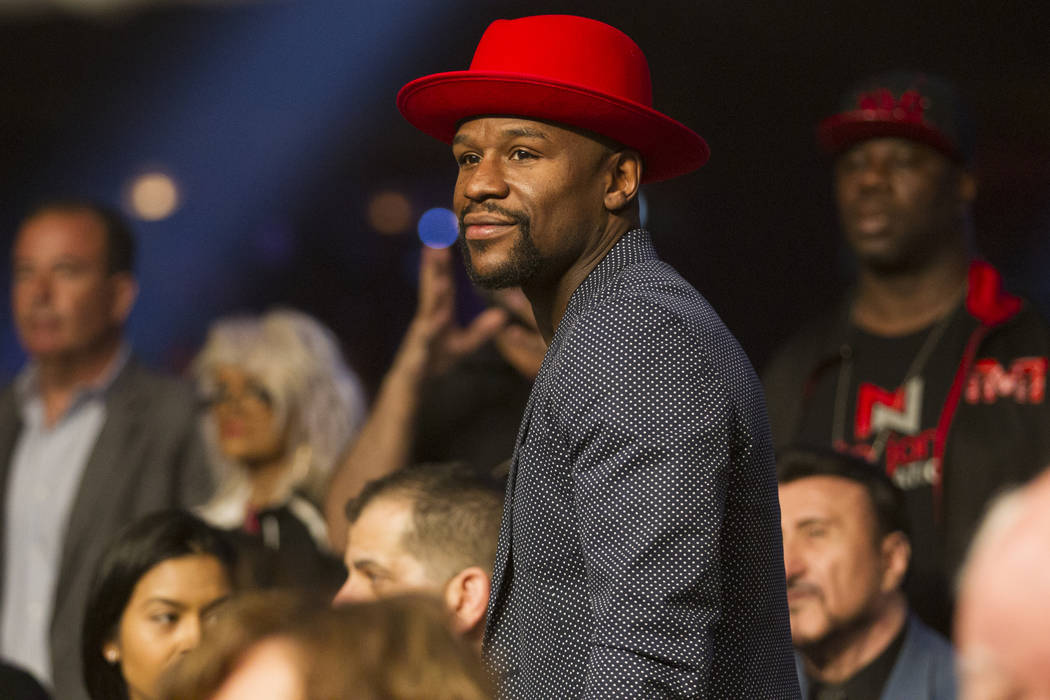 Floyd Mayweather Jr. at the Hard Rock casino-hotel in Las Vegas, Saturday, April 7, 2018. Erik Verduzco Las Vegas Review-Journal @Erik_Verduzco