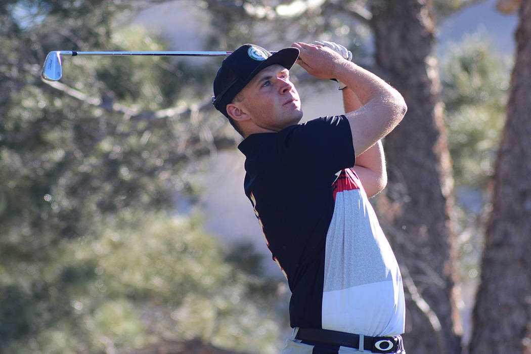 UNLV junior Harry Hall was the runner-up at the Southern Highlands Collegiate, the Rebels home tournament. (Courtesy/UNLV Athletics/Steve Spatafore)
