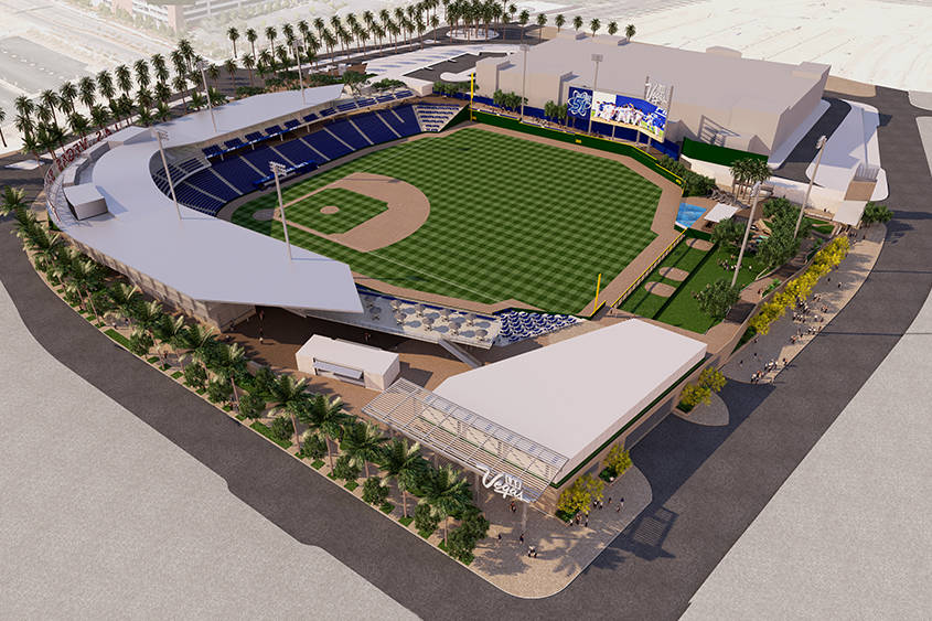 Theres something missing from this rendering of a possible Las Vegas  stadium for the As  Bleed Cubbie Blue