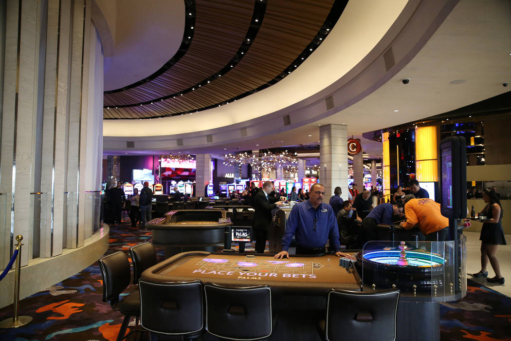 The renovated casino floor inside the Palms hotel-casino in Las Vegas,  Thursday, May 17, 2018. …