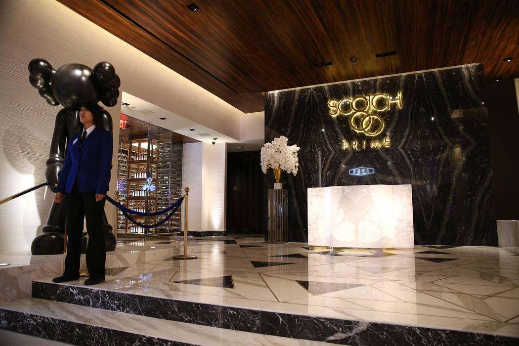 The Scotch 80 Prime steakhouse inside the renovated Palms hotel-casino in Las Vegas, Thursday, May 17, 2018. Erik Verduzco Las Vegas Review-Journal @Erik_Verduzco