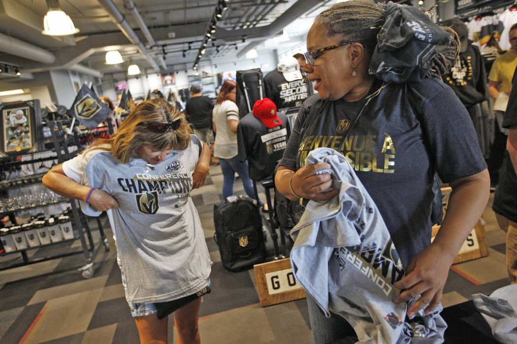 New Golden Knights gear goes fast at team's Las Vegas store