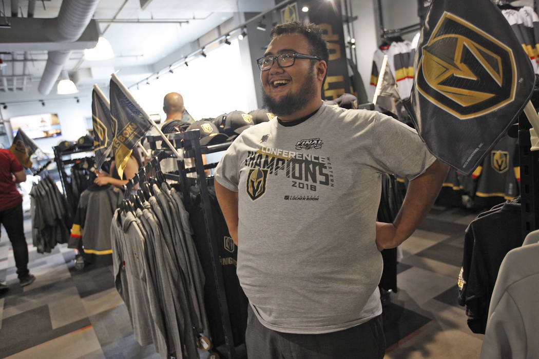 New Golden Knights gear goes fast at team's Las Vegas store