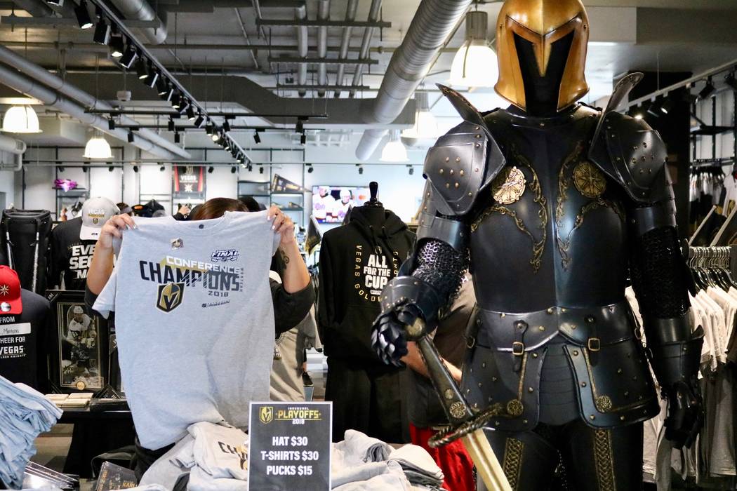 New Golden Knights gear goes fast at team's Las Vegas store