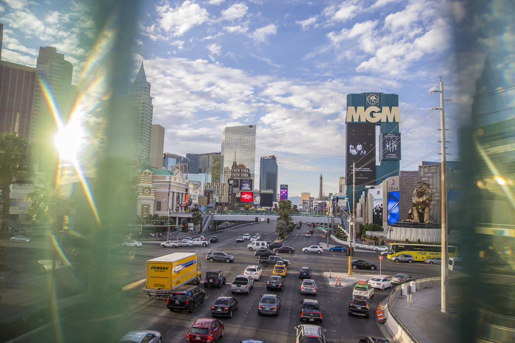 The Las Vegas Strip. (Benjamin Hager/Las Vegas Review-Journal) @benjaminhphoto