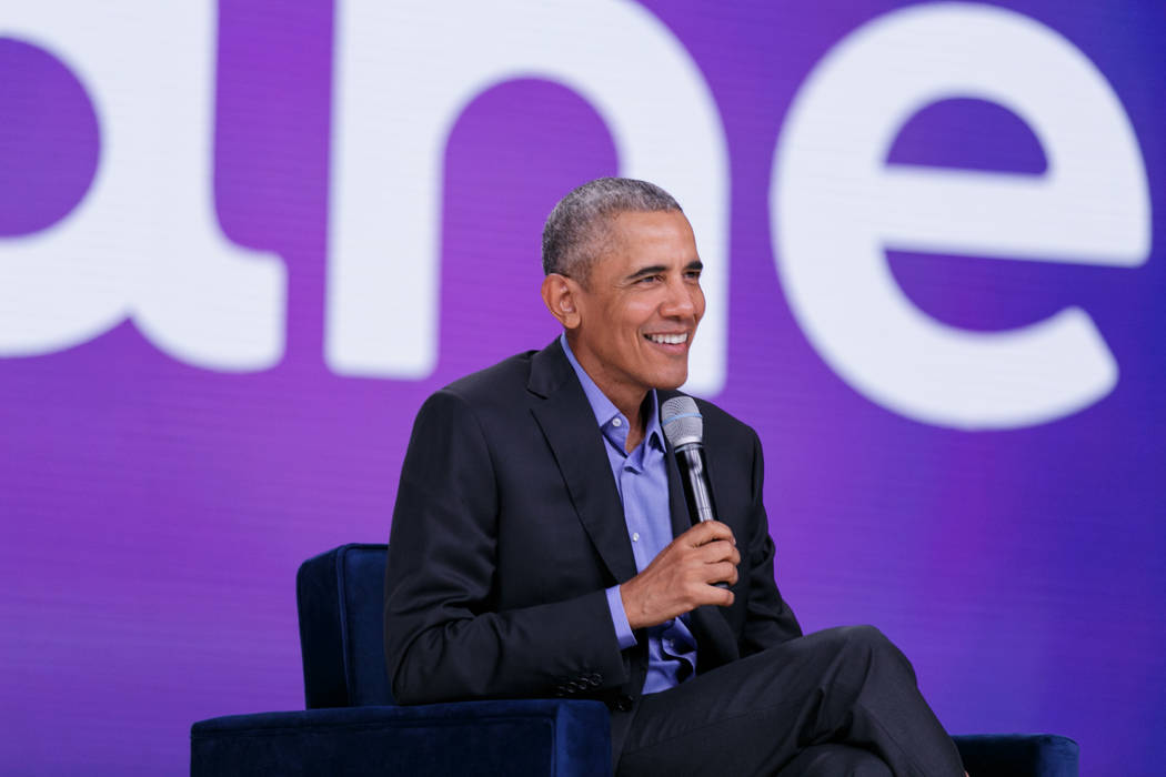 Former President Barack Obama on Wednesday delivered an hourlong keynote address at Oktane18, a three-day customer conference held by Okta, a San Francisco-based security software firm at the Aria ...