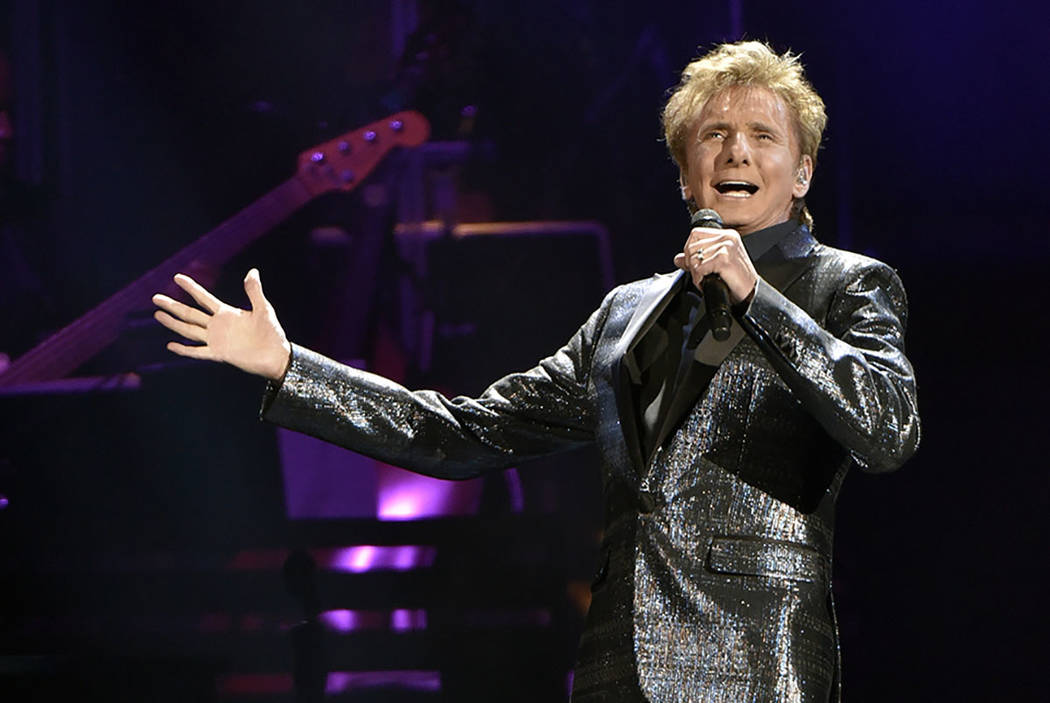 Barry Manilow performs at the Allstate Arena on Saturday, July 29, 2017, in Rosemont, Ill. (Photo by Rob Grabowski/Invision/AP)