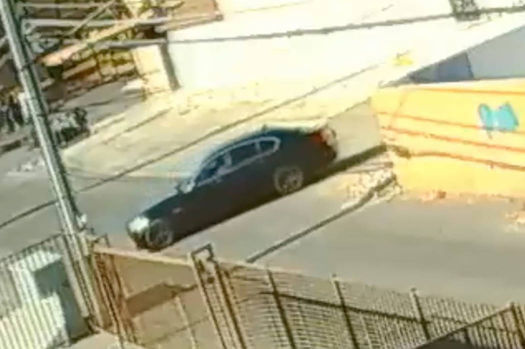 A man driving a black BMW sedan approached the girl and offered her a ride while she was walking alone near Swenson Street and Twain, police said. (@LVMPD/Twitter)