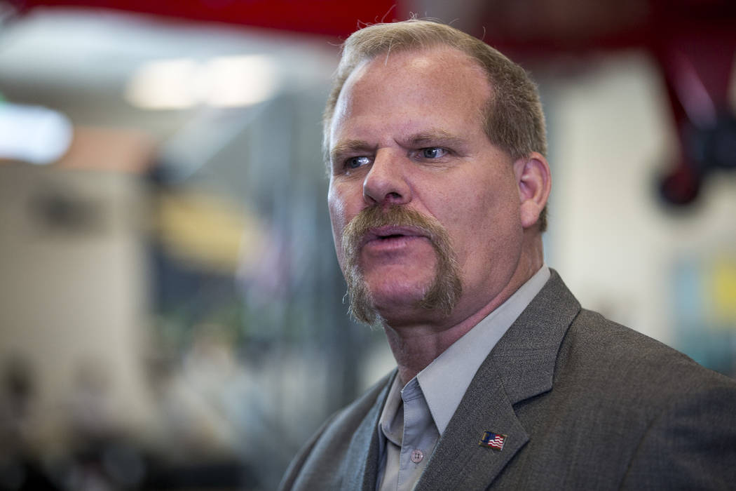 Clark County School Board Trustee Kevin Child at Rancho High School in Las Vegas. File photo. Patrick Connolly Las Vegas Review-Journal @PConnPie