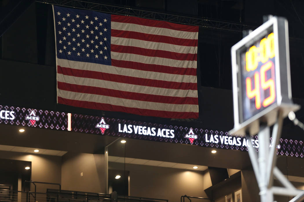 The Mandalay Bay Events Center during a Las Vegas Aces practice in Las Vegas, Friday, May 25, 2018. Erik Verduzco Las Vegas Review-Journal @Erik_Verduzco