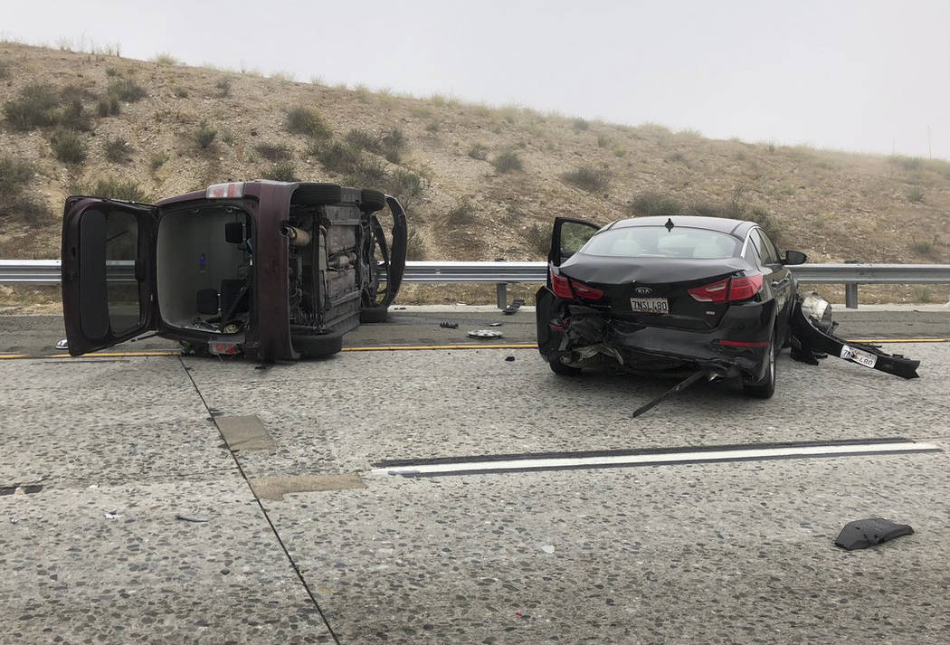 I15 at Cajon Pass in California reopens after