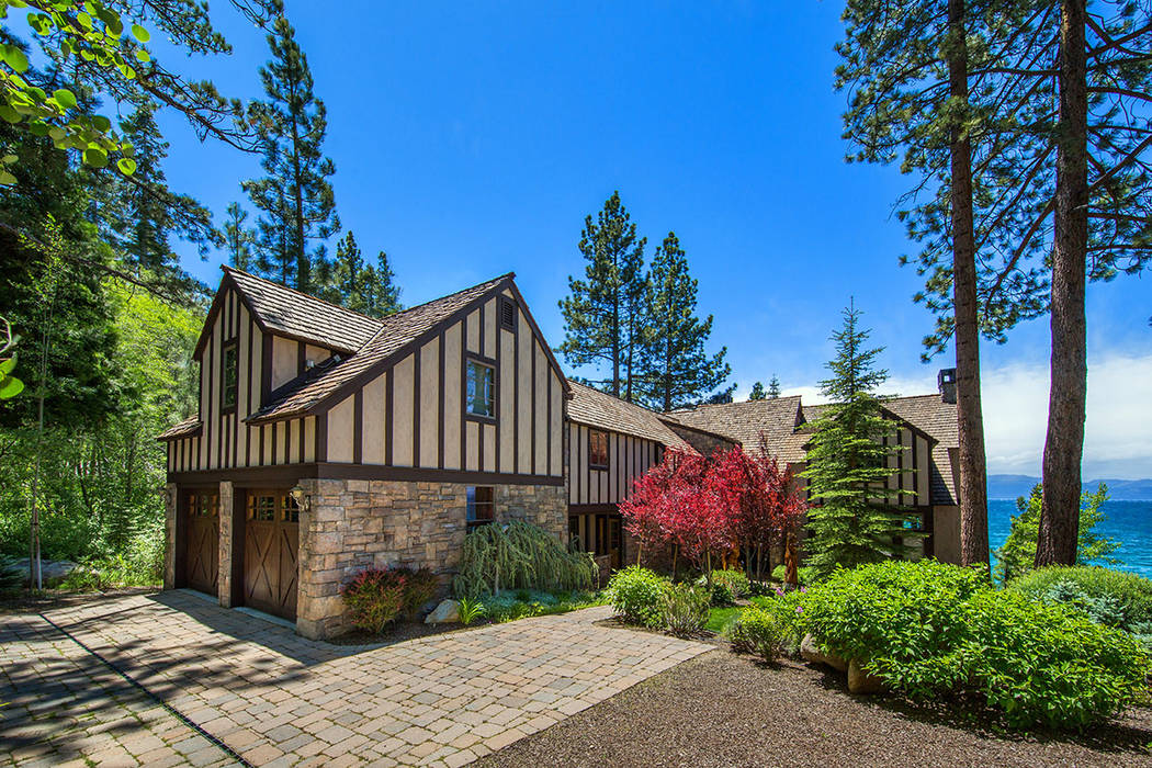 This Lakefront estate on the east shore of Lake Tahoe has listed for nearly $11 million. (Oliver Luxury Real Estate)