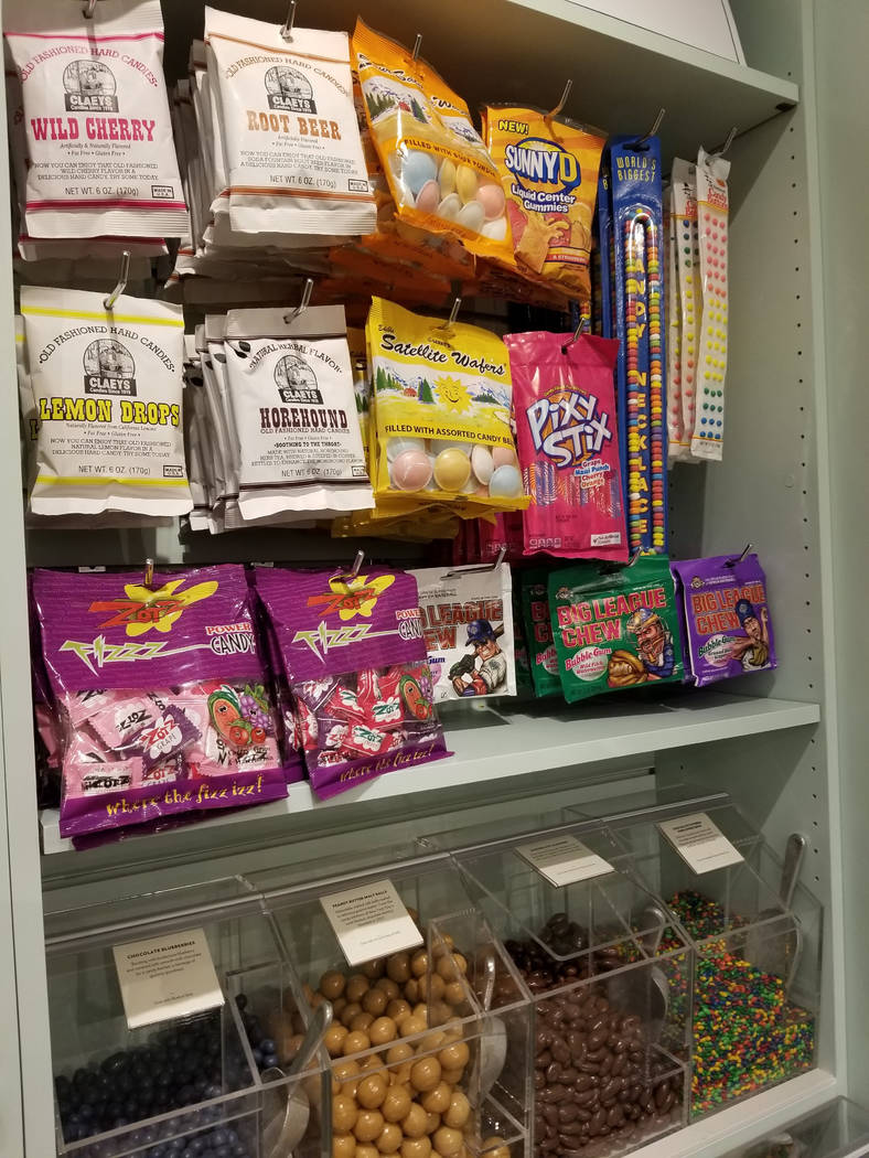 An assortment of candy on display Tuesday, May 29, 2018, at the Lolli & Pops candy store at the Fashion Show shopping center. Wade Tyler Millward Las Vegas Review-Journal.