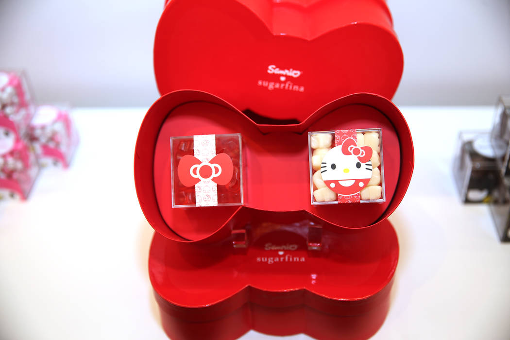 Hello Kitty-themed gummies at Sugarfina inside Fashion Show Mall in Las Vegas, Wednesday, May 23, 2018. Sugarfina opened its Las Vegas location in April. Erik Verduzco Las Vegas Review-Journal @Er ...