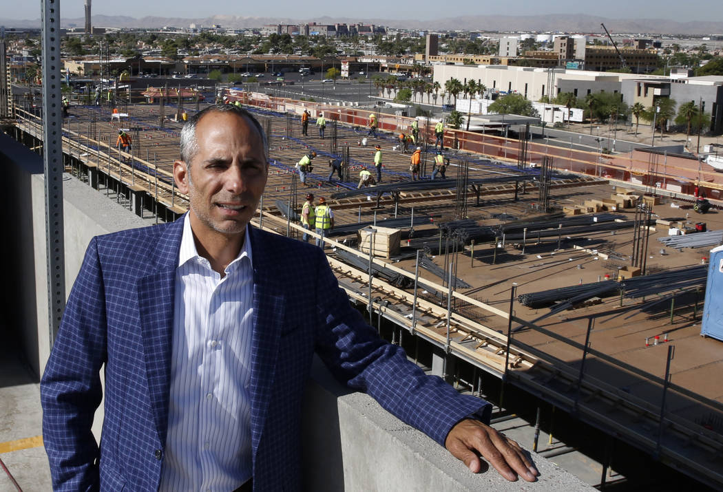 Frank Marretti, the developer of University Gateway, a mixed-use development under construction on Maryland Parkway, poses for photo on Thursday, May 24, 2018, in Las Vegas. Bizuayehu Tesfaye/Las ...