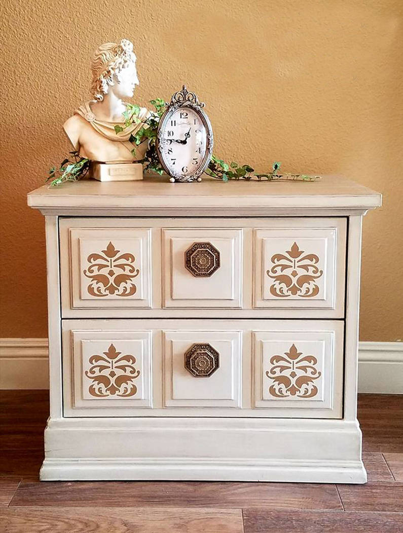Old to Ooh La La Victoria Konhorst of Old to Ooh La La refinished this piece to sell and then liked it so much she decided to use it in her house.