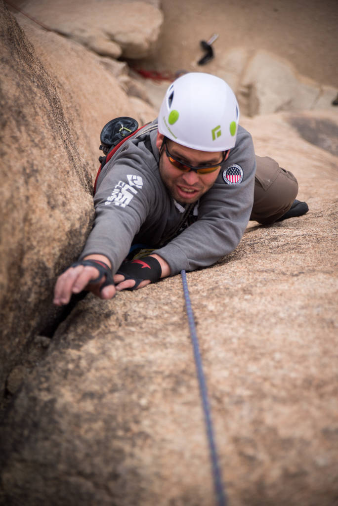 Shawn Sturges became a rock climber after losing his sight. Shawn Sturges
