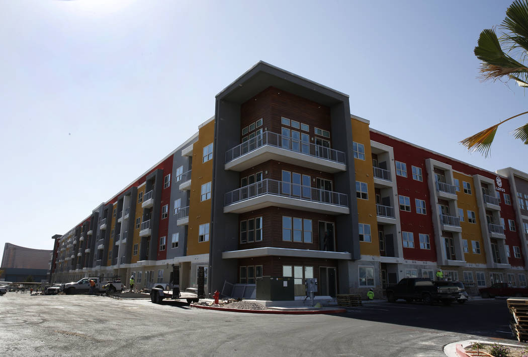 The exterior of Lotus apartment complex at 3616 Spring Mountain Road photographed on Friday, June 1, 2018, in Las Vegas. Bizuayehu Tesfaye/Las Vegas Review-Journal @bizutesfaye