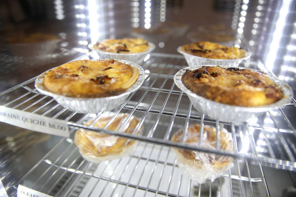 A Lorraine Quiche at The Real Crepe, 7595 W. Washington Ave., in Las Vegas, Tuesday, June 5, 2018. Erik Verduzco Las Vegas Review-Journal @Erik_Verduzco