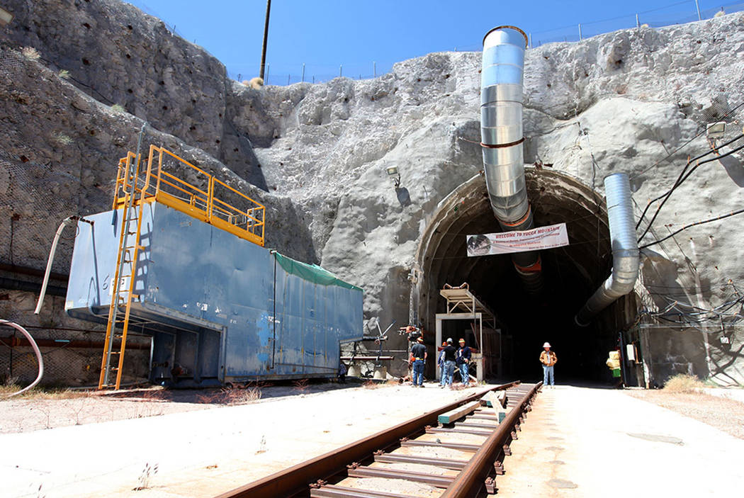 The north portal into Yucca Mountain in 2011. (Las Vegas Review-Journal)