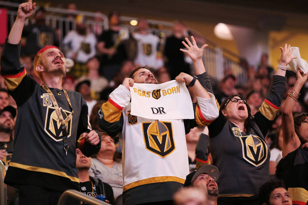 Vegas Golden Knights fans pack TMobile Arena for watch party Golden