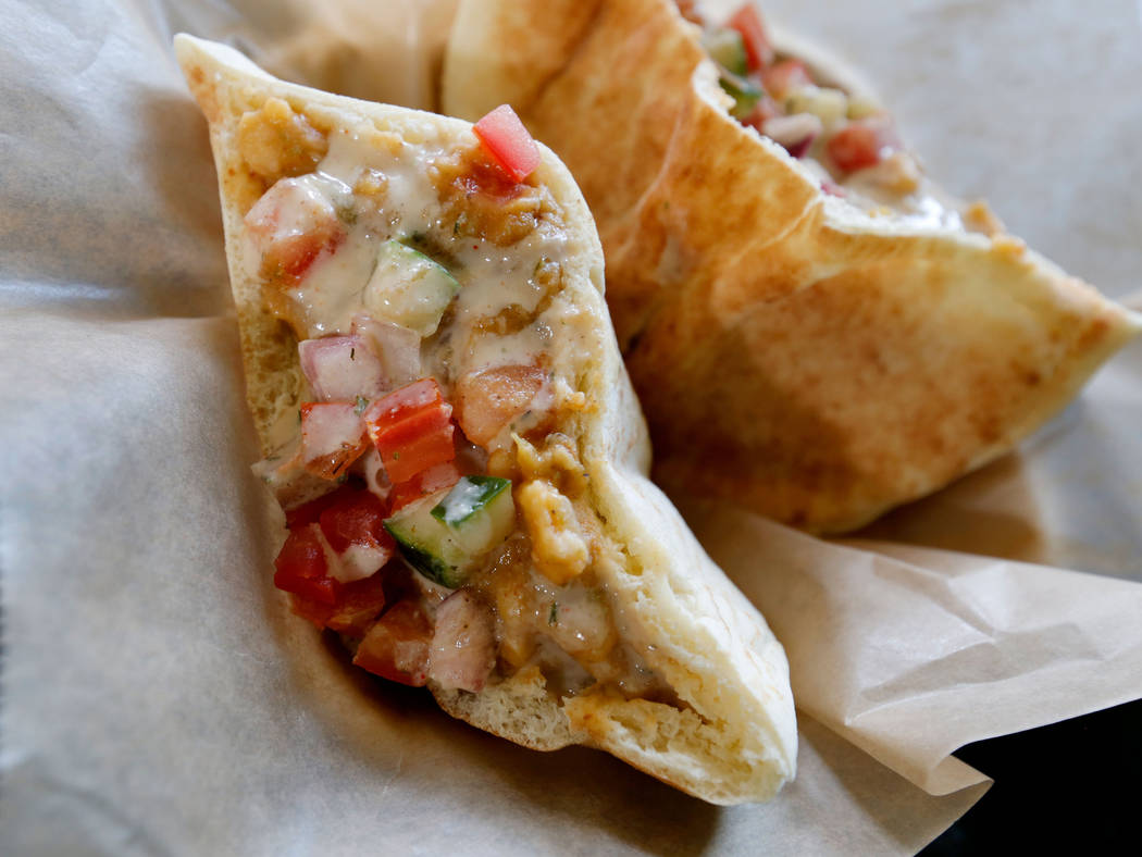 Ful Mudammas is served at Pots in Las Vegas, Thursday, June 7, 2018. Pots is a vegan and vegetarian restaurant, which serves Egyptian cuisine. (Chitose Suzuki/Las Vegas Review-Journal) @chitosephoto