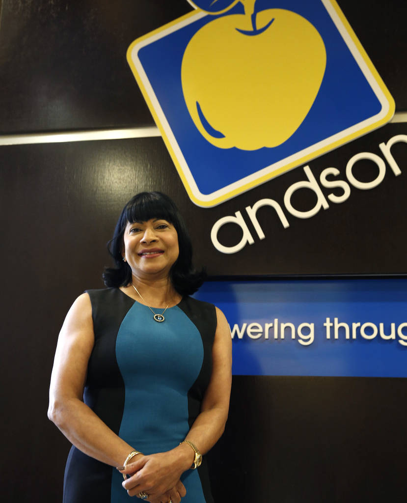 Sonia Anderson, founder and CEO OF Andson, Inc., poses for photo at her Las Vegas office on Thursday, June 7, 2018. Bizuayehu Tesfaye/Las Vegas Review-Journal @bizutesfaye