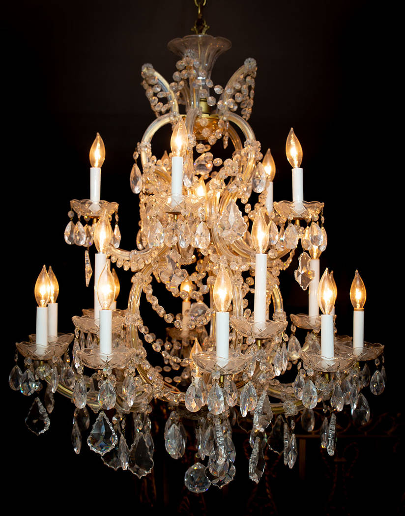 The home has many chandeliers. (Tonya Harvey Real Estate Millions)