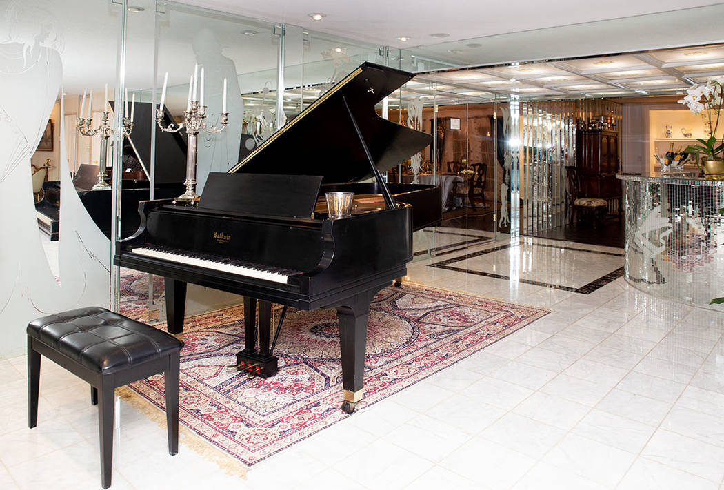 Liberace Mansion owner Martyn Ravenhill has collected 10 of Wladziu Valentino Liberace's pianos. (Tonya Harvey Real Estate Millions)