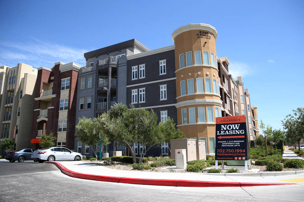 The Gramercy's apartment buildings in Las Vegas, Thursday, June 7, 2018. Erik Verduzco Las Vegas Review-Journal @Erik_Verduzco