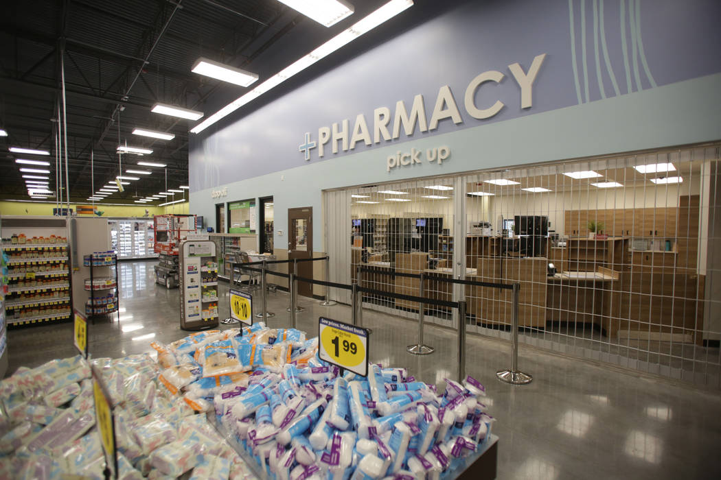 The new 125,000-square-foot Smith’s Marketplace on Skye Canyon Road will include a pharmacy, as well as groceries, apparel and home goods, as seen on Tuesday, June 12, 2018 the day before i ...