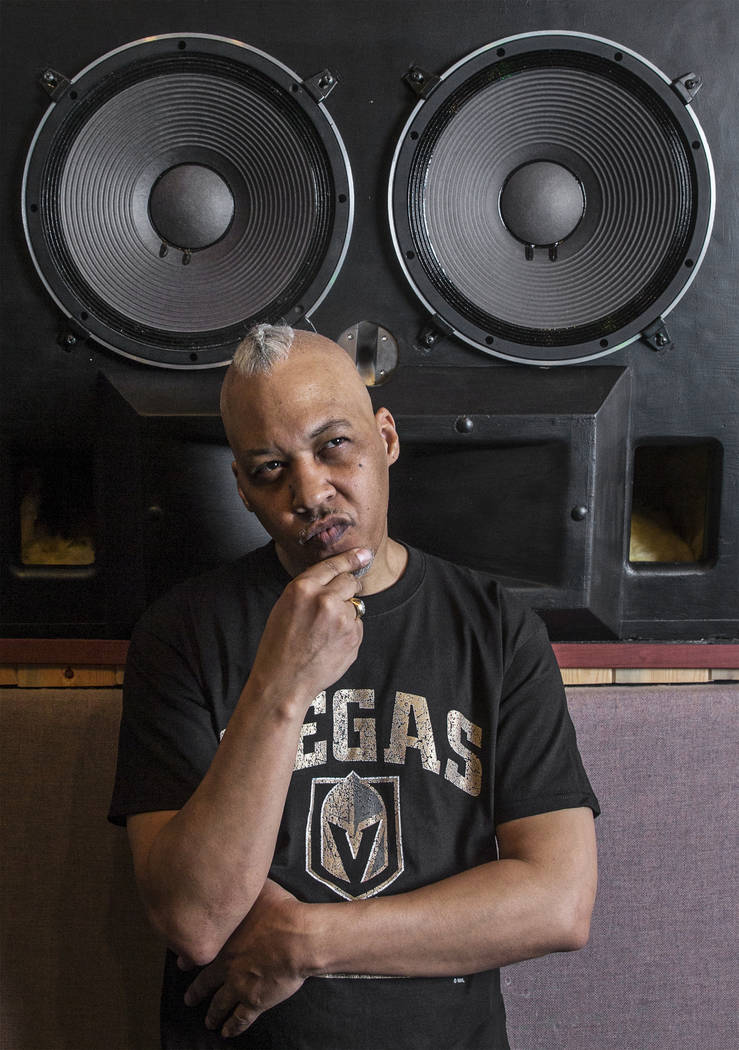 Hip-hop producer Tiger Stylz at Digital Insight Recording Studio on Wednesday, June 20, 2018, in Las Vegas. Benjamin Hager Las Vegas Review-Journal @benjaminhphoto